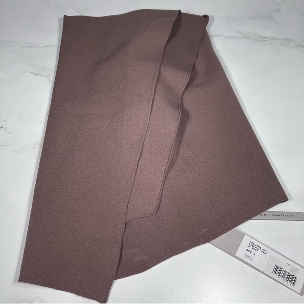 Rick Owens Rent Maxi Bodycon Skirt in Dust - Picture 6 of 14